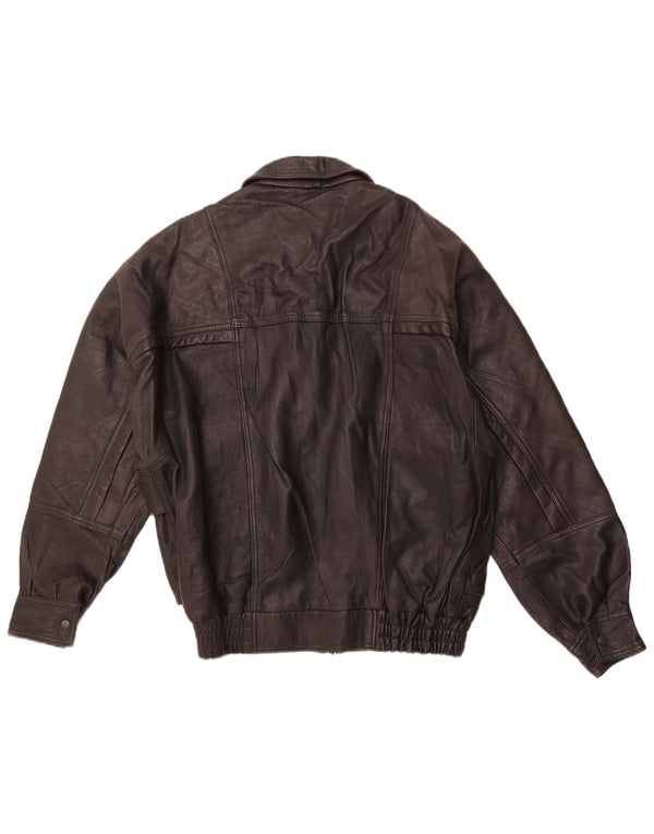 Męska kurtka skórzana VINTAGE EU 46 Mała czarna skóra