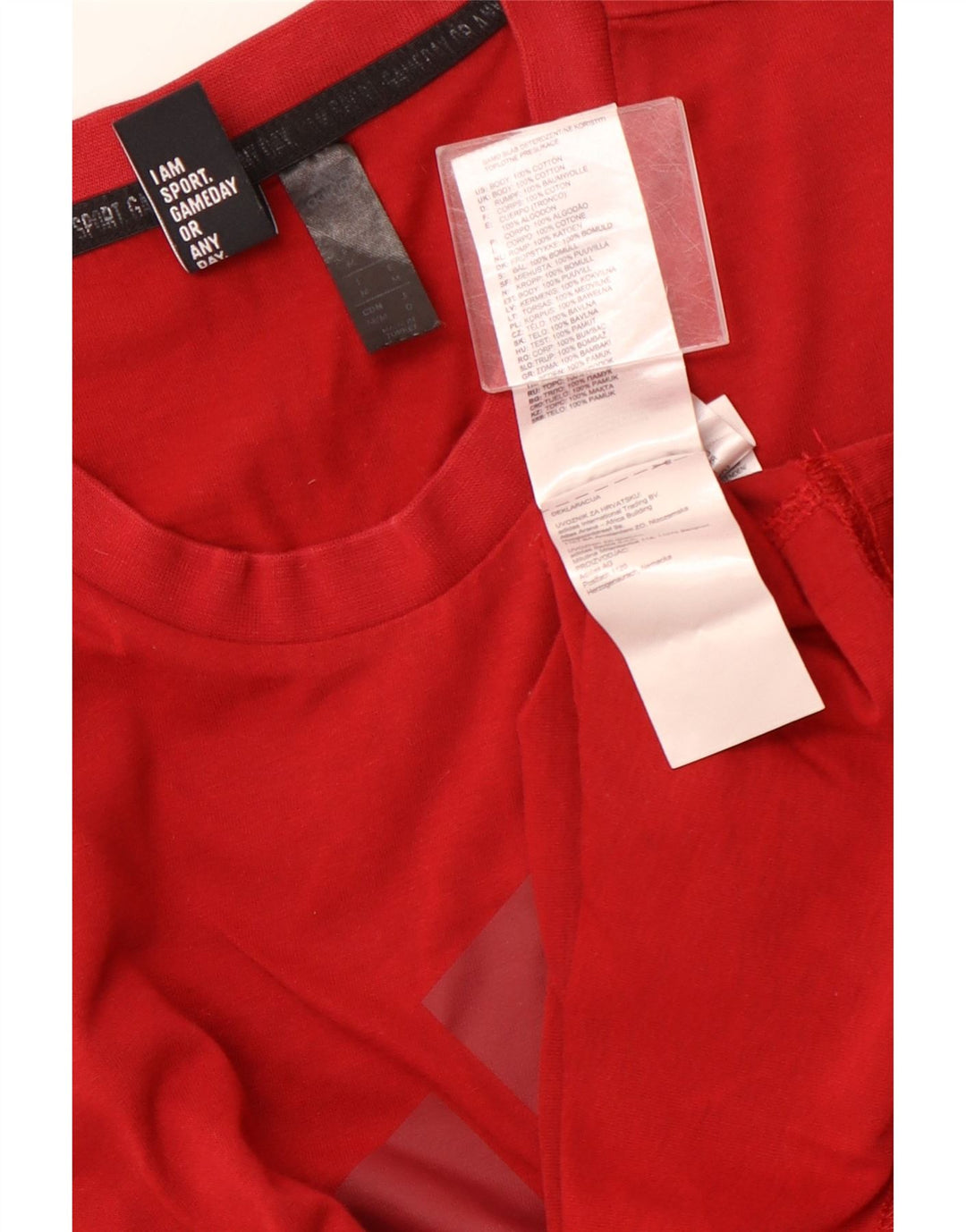 Męska koszulka z grafiką ADIDAS, bawełniana, średnia czerwona