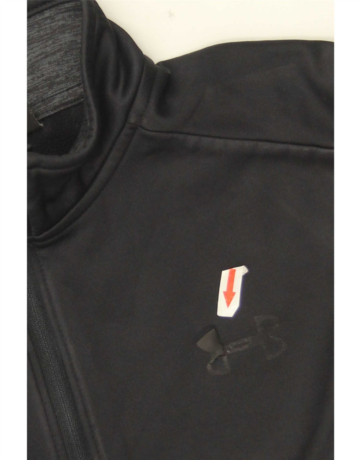 Męska bluza z zamkiem błyskawicznym Under Armour Cold Gear, rozmiar XS, czarny poliester