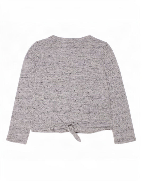 Dziewczęcy top graficzny Tommy Hilfiger z długim rękawem 4-5 lat XS, szary, nakrapiany