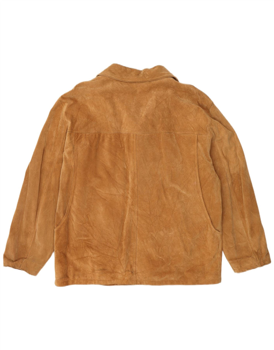 Damska kurtka zamszowa w stylu vintage IT 48 XL Beżowa skóra