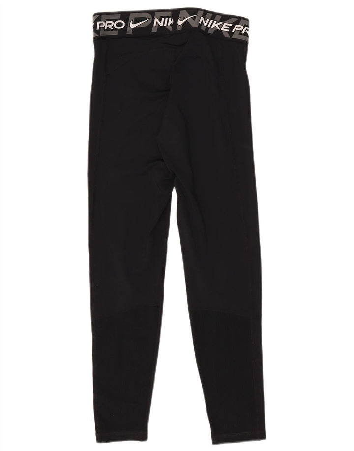 Damskie legginsy Nike Dri Fit Graphic UK 10, małe, czarne, poliestrowe