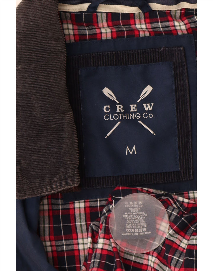CREW CLOTHING Męska kurtka użytkowa UK 38, średnioniebieska, bawełniana