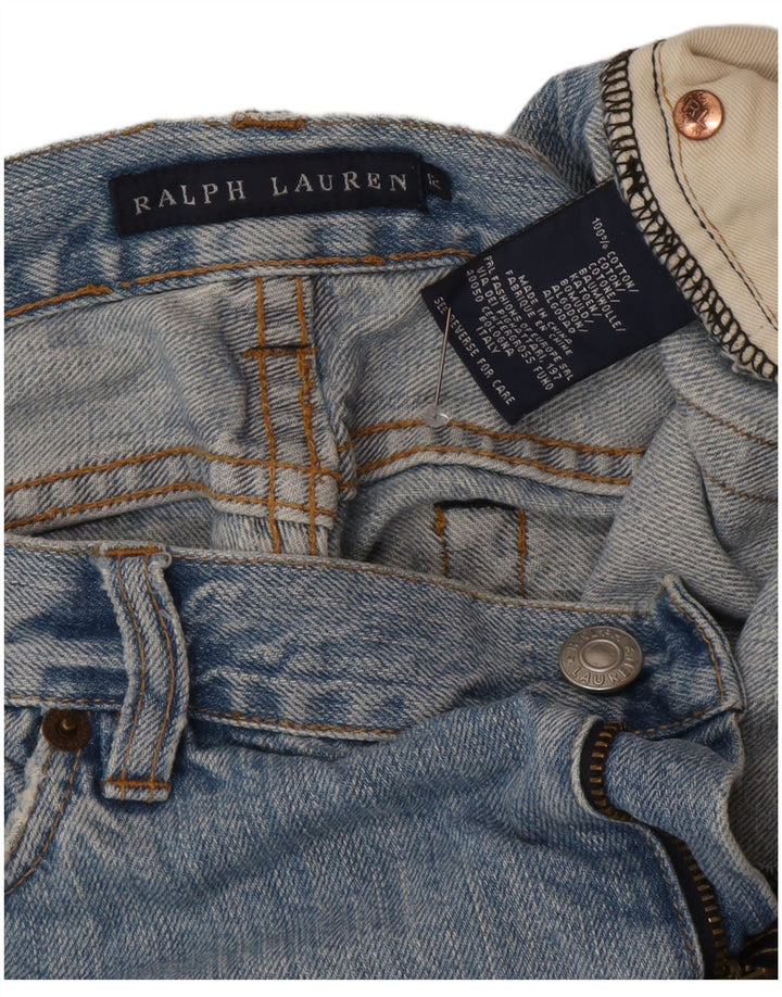 Damskie jeansy slim fit Ralph Lauren US 12 Large W34 L37 Niebieskie bawełniane