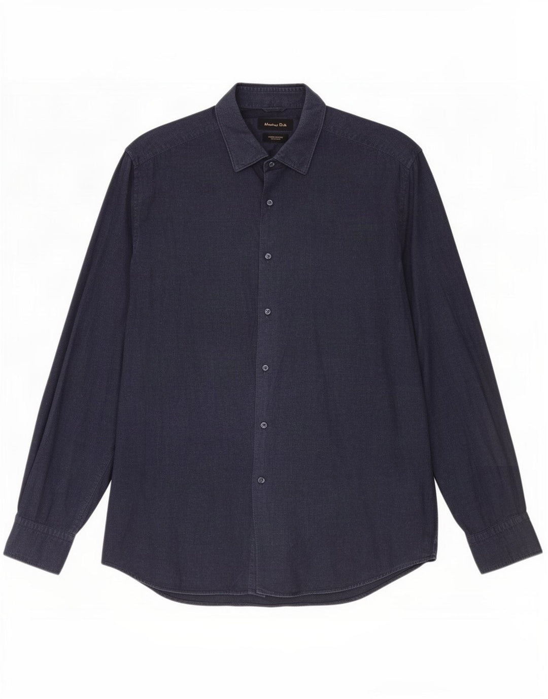 Koszula męska Massimo Dutti XL, bawełniana, granatowa