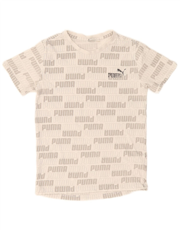 Chłopięcy T-shirt z grafiką Puma 14-15 lat, szary