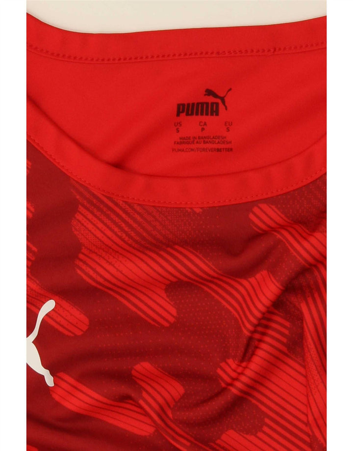 Męska koszulka Puma Top, mała, czerwona, geometryczna