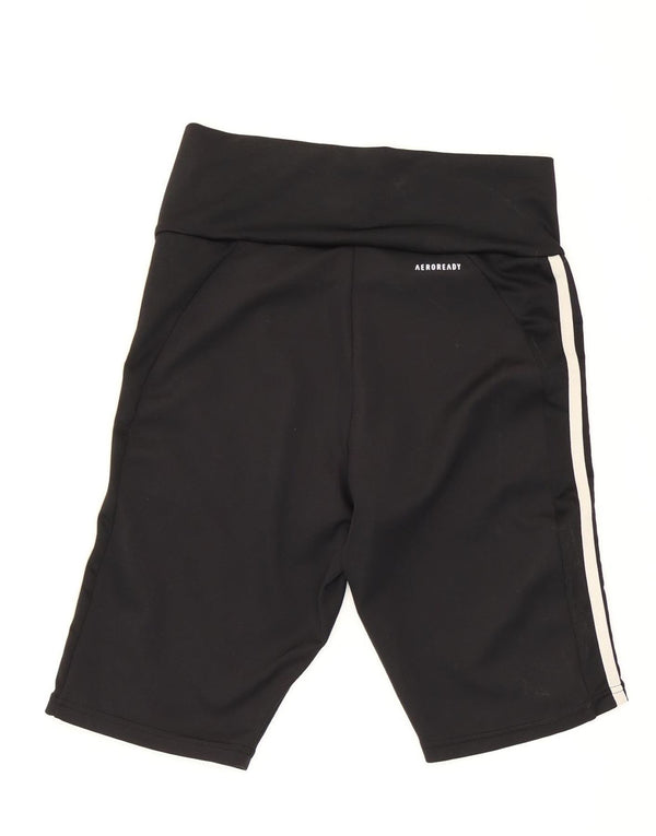 Damskie spodenki sportowe Adidas Aeroready UK 8/10, małe, czarne, poliestrowe
