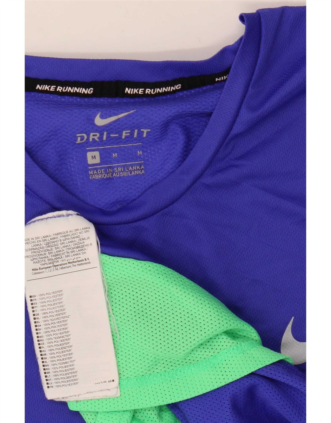 Damska koszulka Nike Dri Fit Top UK 14, poliester w kolorze średnioniebieskim