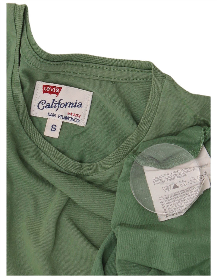 Męski t-shirt Levi's Top, mały, zielony, bawełniany