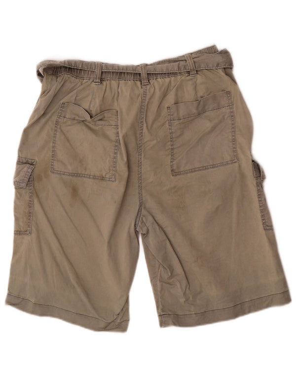 Damskie spodenki cargo Marks & Spencer UK 12 Medium W30 Khaki Lyocell