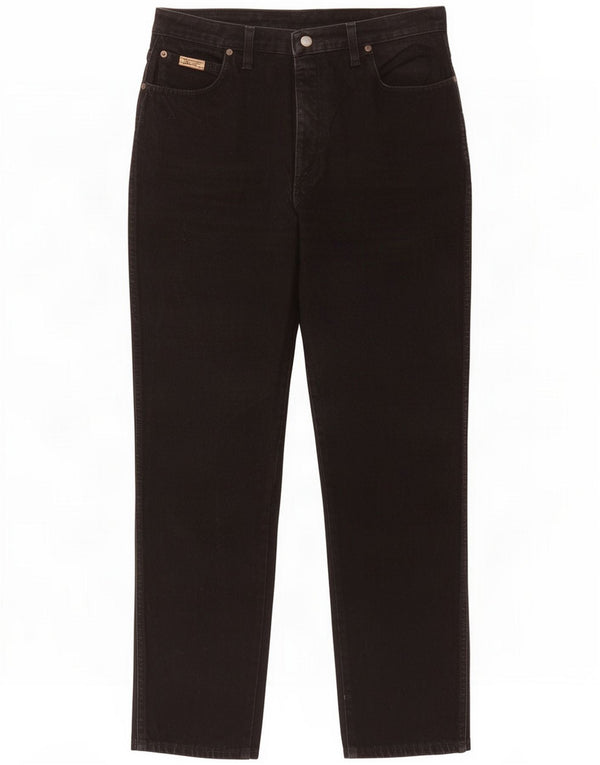 Wrangler Damskie Lucy Straight Jeans UK 14 Large W32 L32 Czarna bawełna