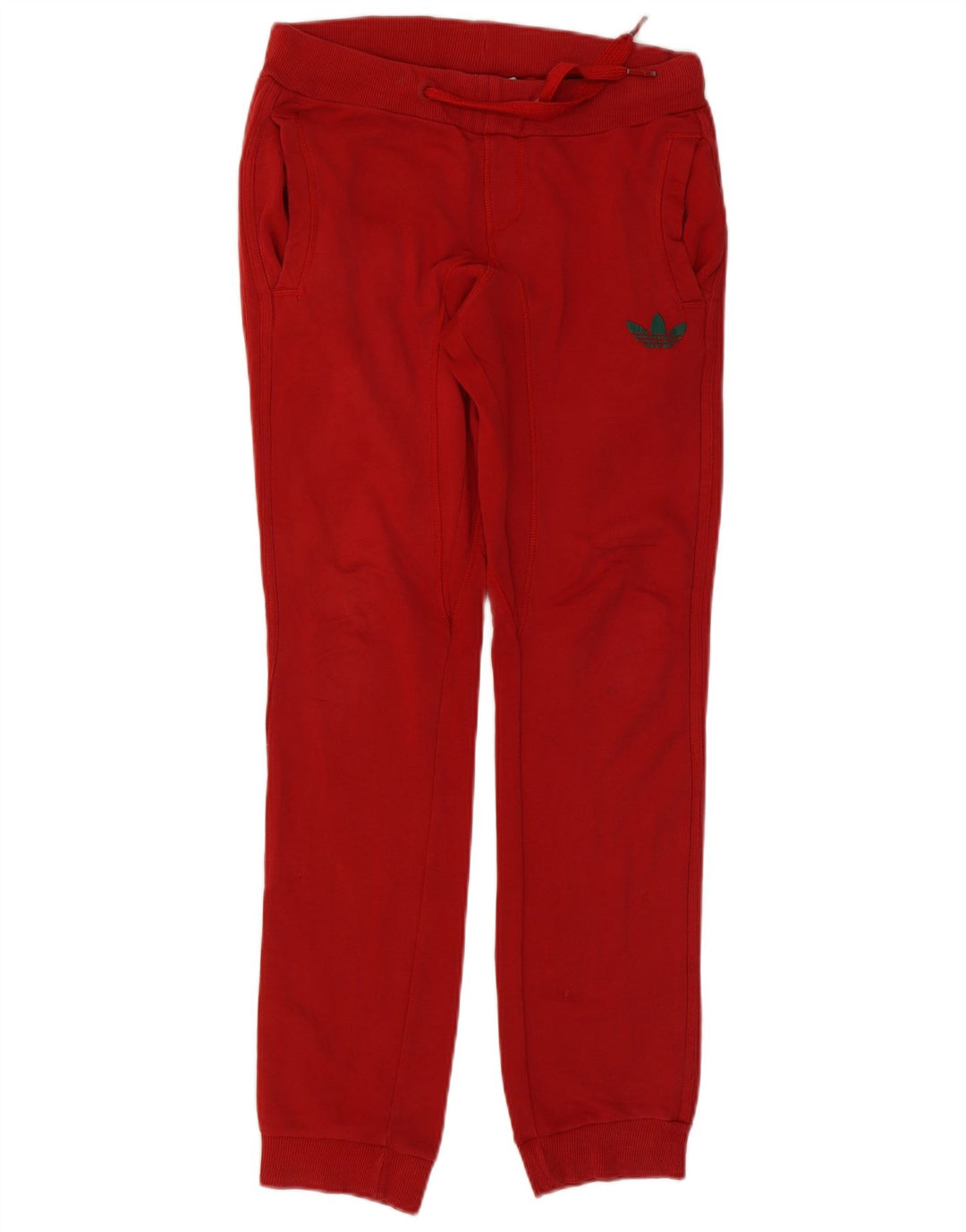 Męskie spodnie dresowe ADIDAS, małe, czerwone, bawełniane