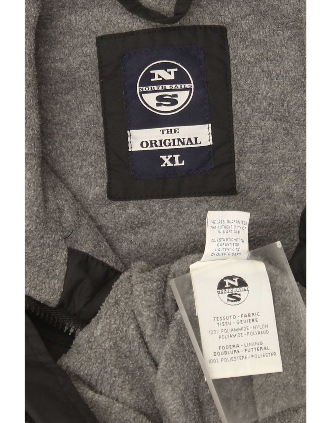 Męska kurtka bomberka North Sails UK 42 XL, czarna, poliamidowa
