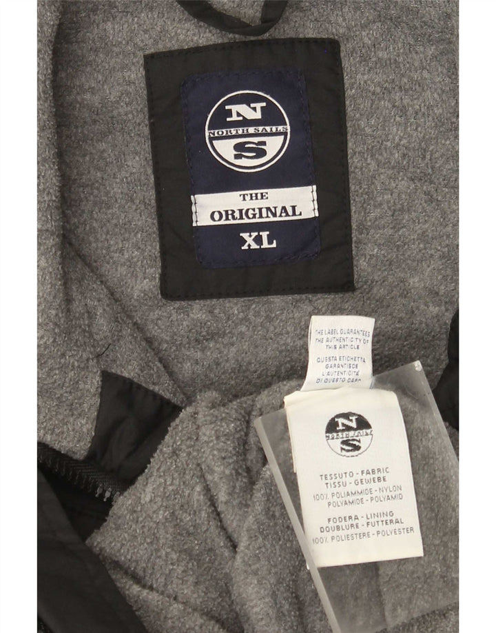 Męska kurtka bomberka North Sails UK 42 XL, czarna, poliamidowa