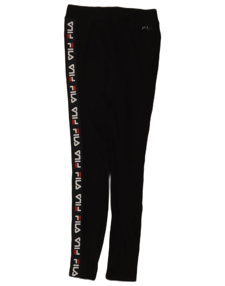 Damskie legginsy FILA Graphic UK 14, średnie czarne