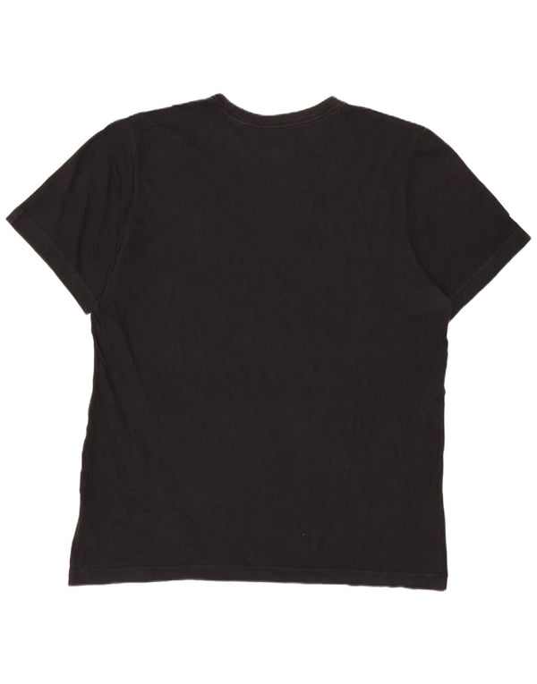 Męski T-shirt Nike Air Graphic Top, duży, czarny, bawełniany