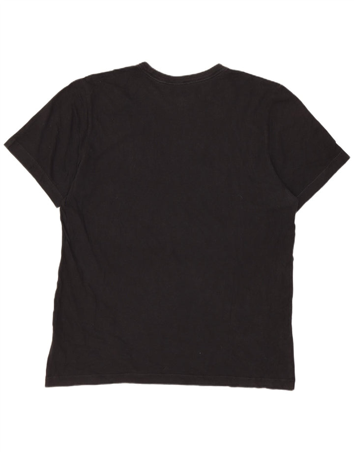 Męski T-shirt Nike Air Graphic Top, duży, czarny, bawełniany