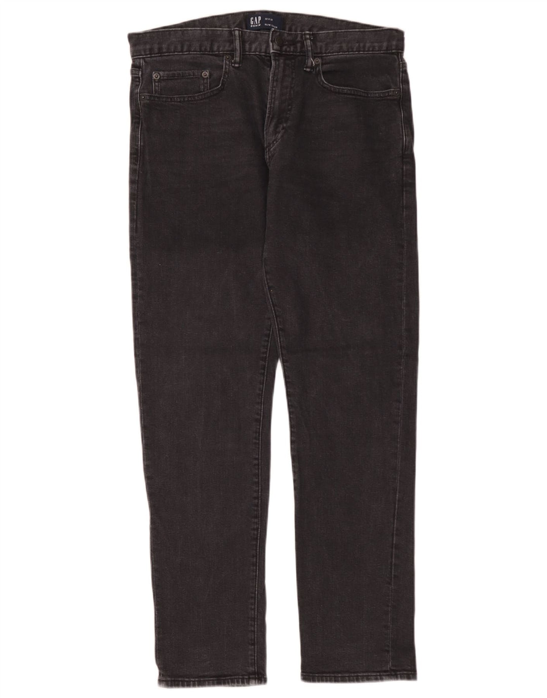 Męskie jeansy Gap Slim Tapered W32 L32 Czarne bawełniane