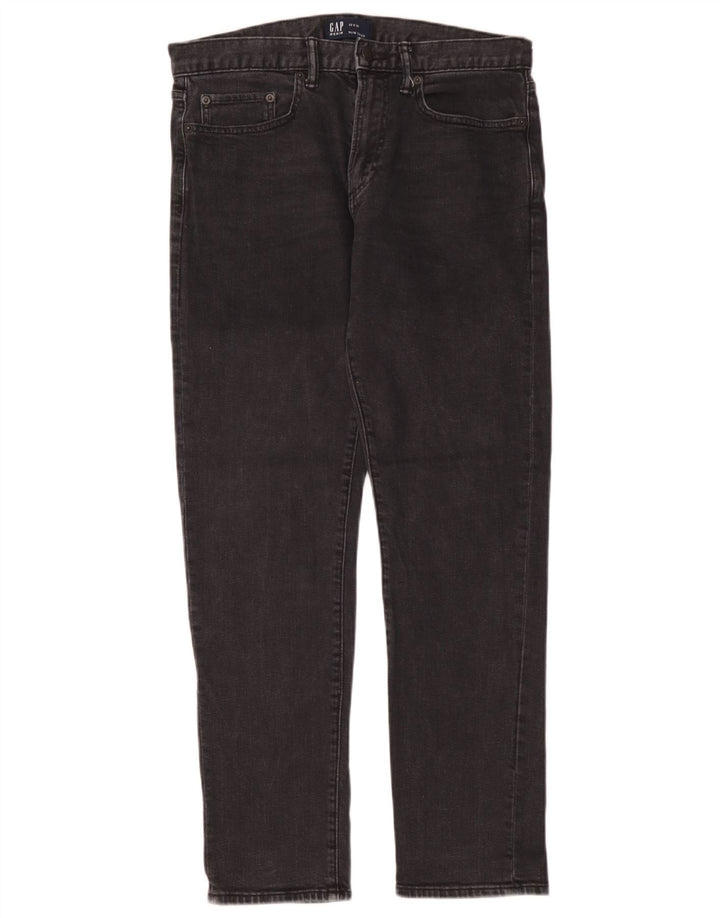Męskie jeansy Gap Slim Tapered W32 L32 Czarne bawełniane