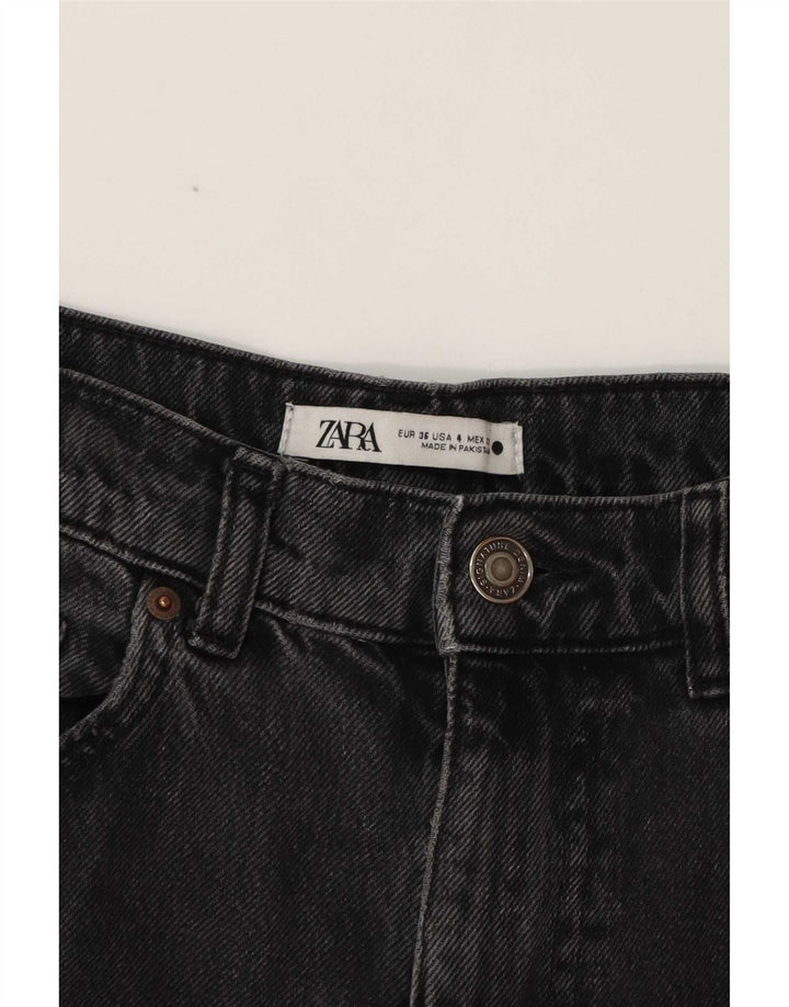 Damskie proste dżinsy Zara EU 36 Small W26 L33 Szara bawełna