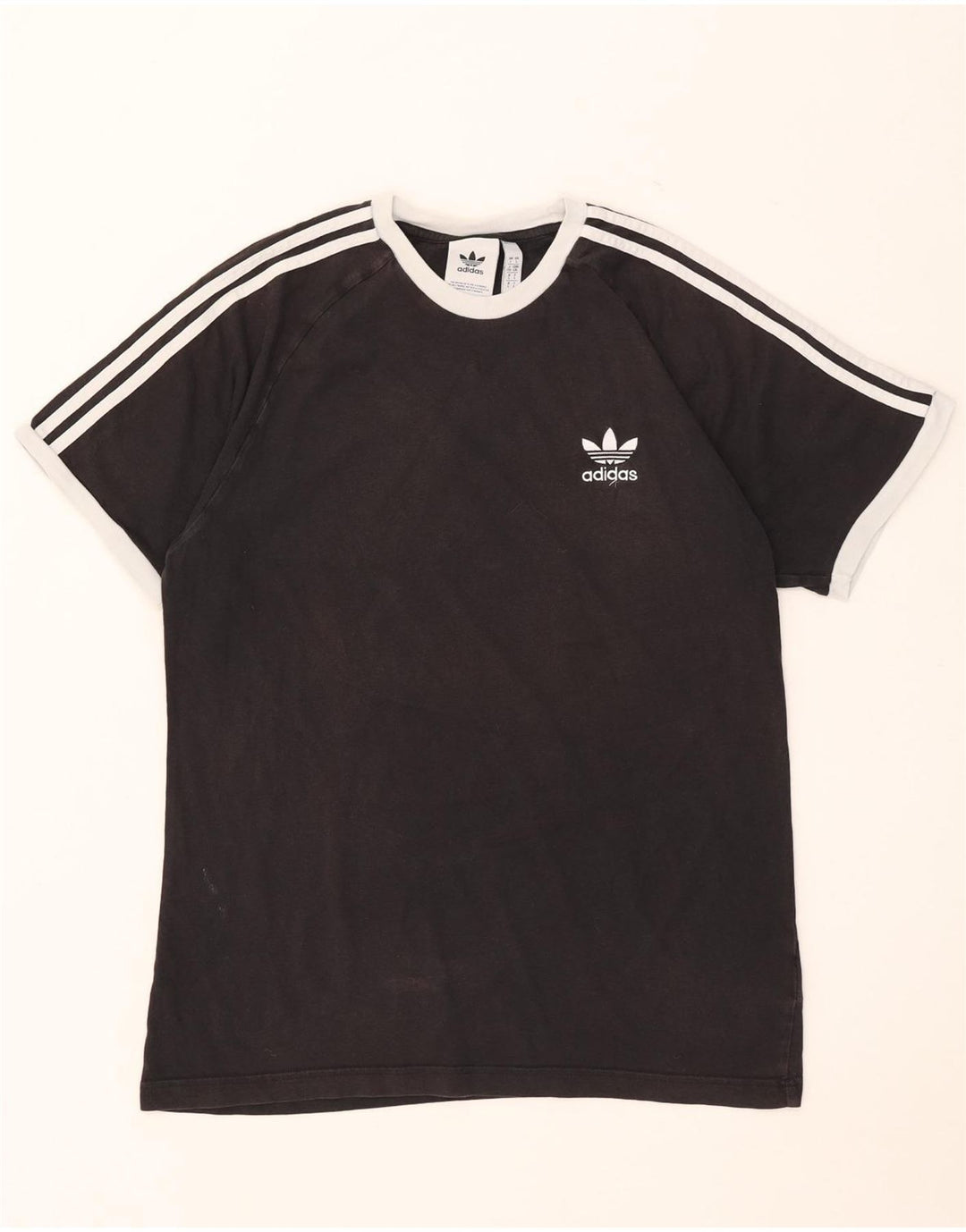 Adidas Męski T-shirt Top Duży Czarny Bawełniany
