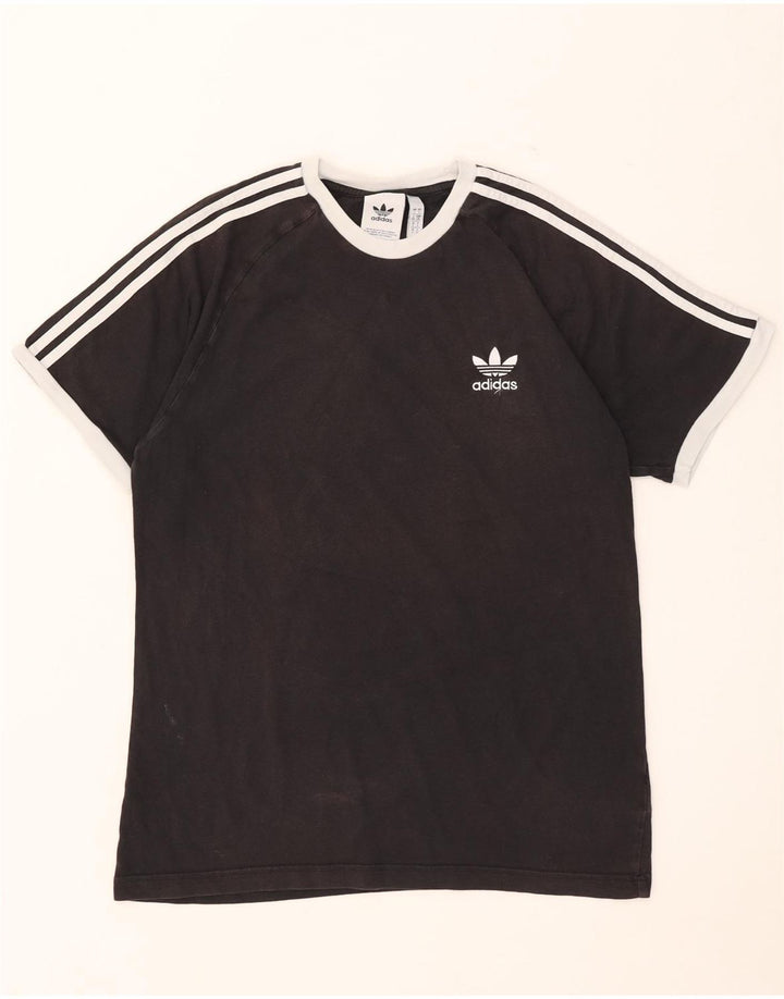 Adidas Męski T-shirt Top Duży Czarny Bawełniany