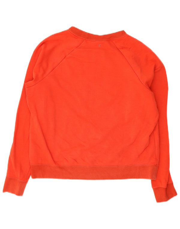 Nike Womens Graphic Sweatshirt Jumper UK 14 Medium Red Cotton