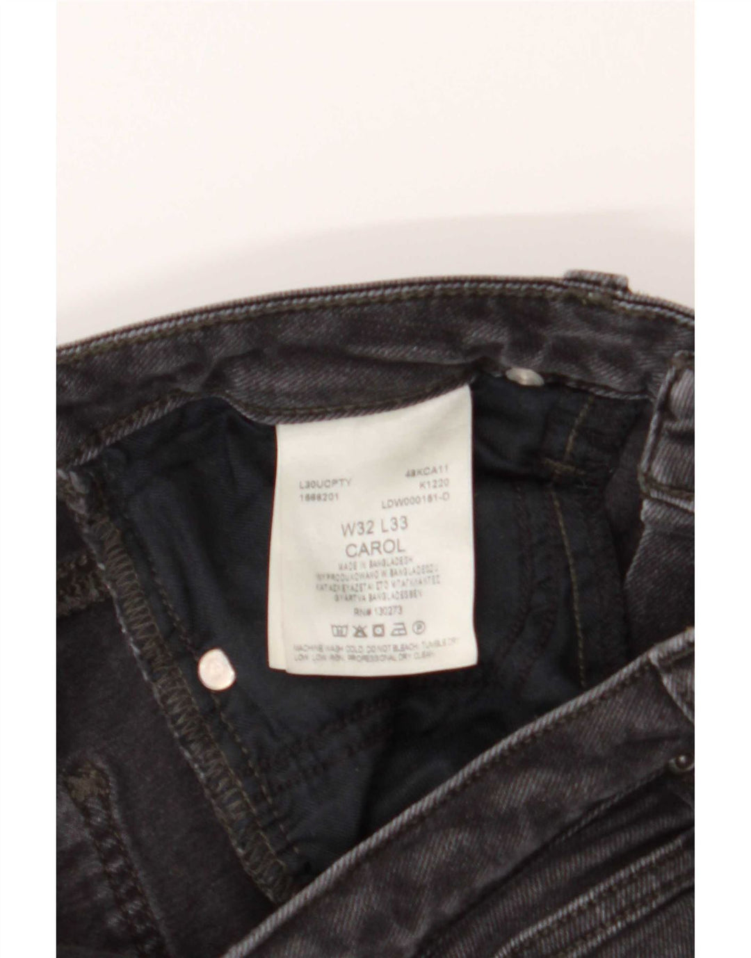 Damskie jeansy Lee Carol Straight W32 L26 Szara bawełna