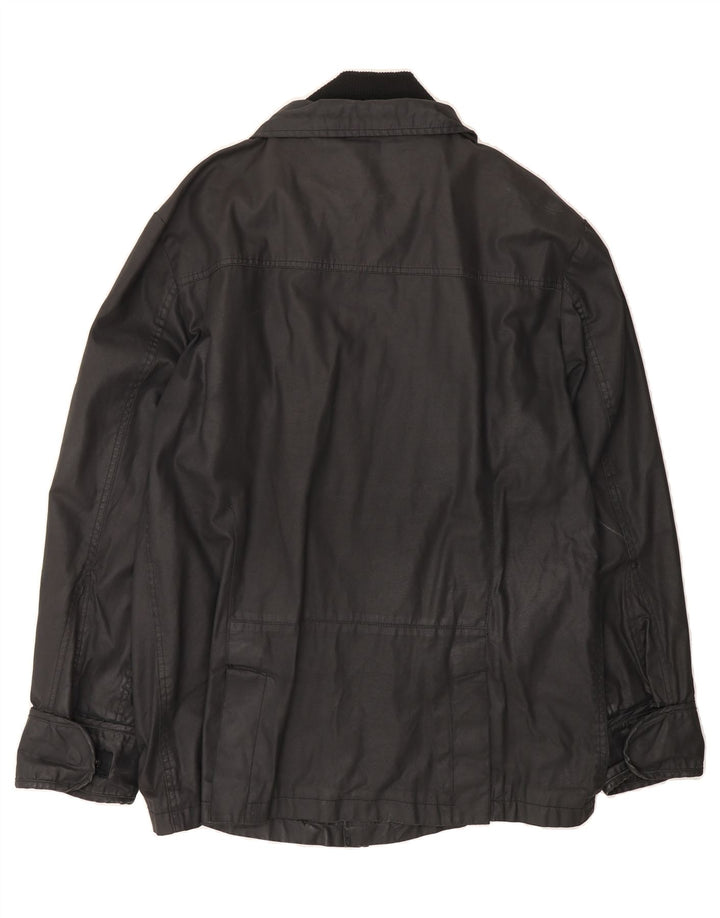 FRENCH CONNECTION Mens Military Jacket UK 40 Large Black Polyester Vintage French Connection and Second-Hand French Connection from Messina Hembry 