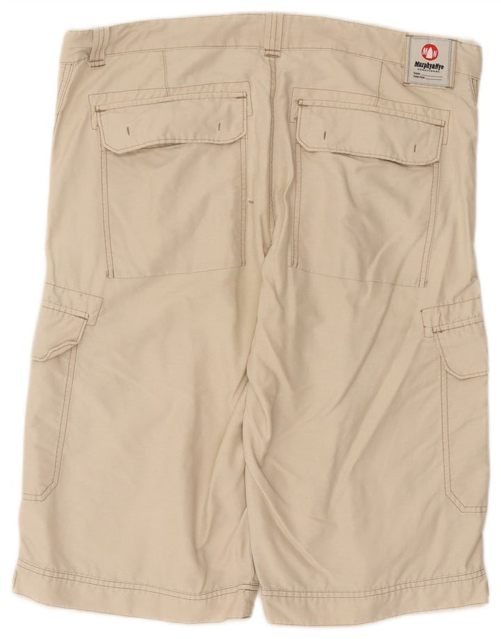 Męskie szorty cargo Murphy & Nye W38 XL, beżowa bawełna