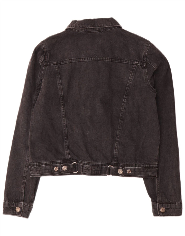 Damska kurtka jeansowa Topshop Crop UK 10, mała, szara