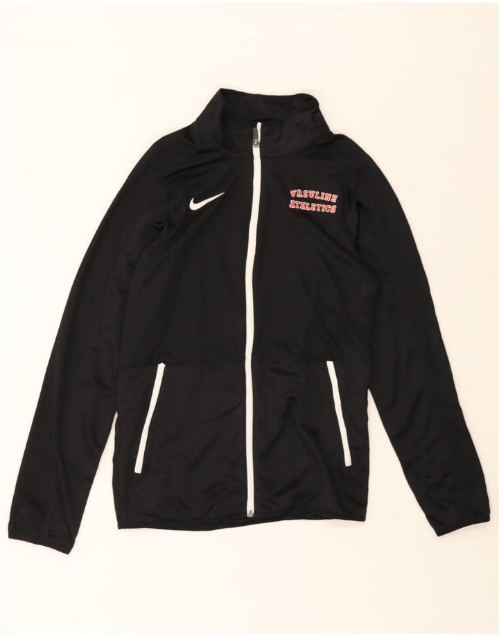 NIKE Mens Tracksuit Top Jacket XS Black Polyester Vintage Nike and Second-Hand Nike from Messina Hembry 