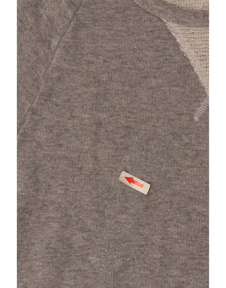 T-shirt damski Fred Perry Top UK 10 Small, szary, bawełniany