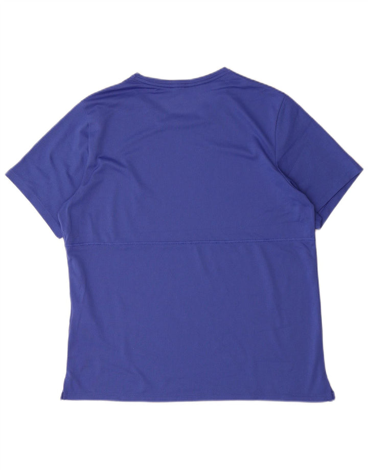 Męski T-shirt Nike Dri Fit, duży, niebieski, poliester