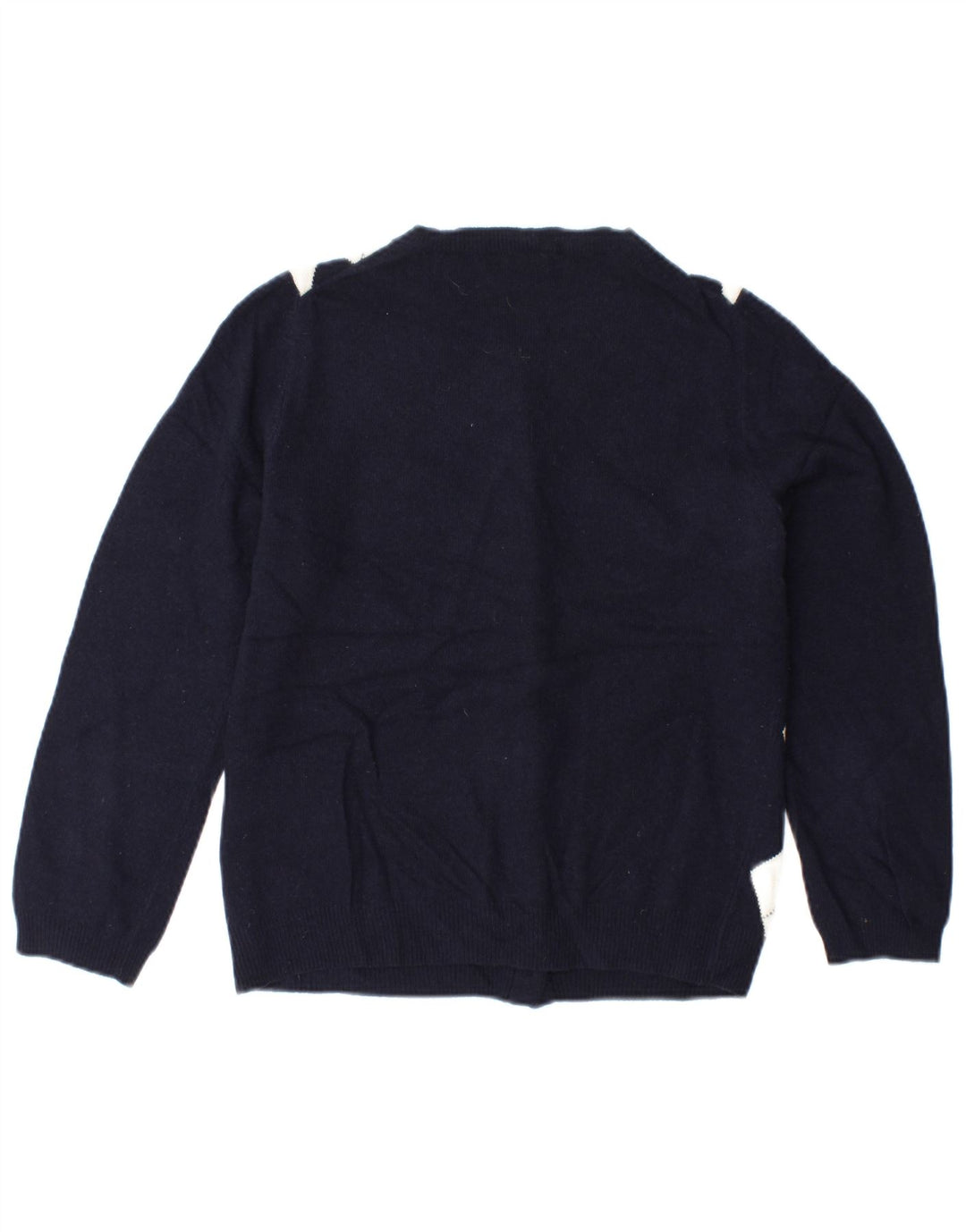 J. CREW Męski sweter rozpinany UK 6 XS Granatowy Argyle/Diament