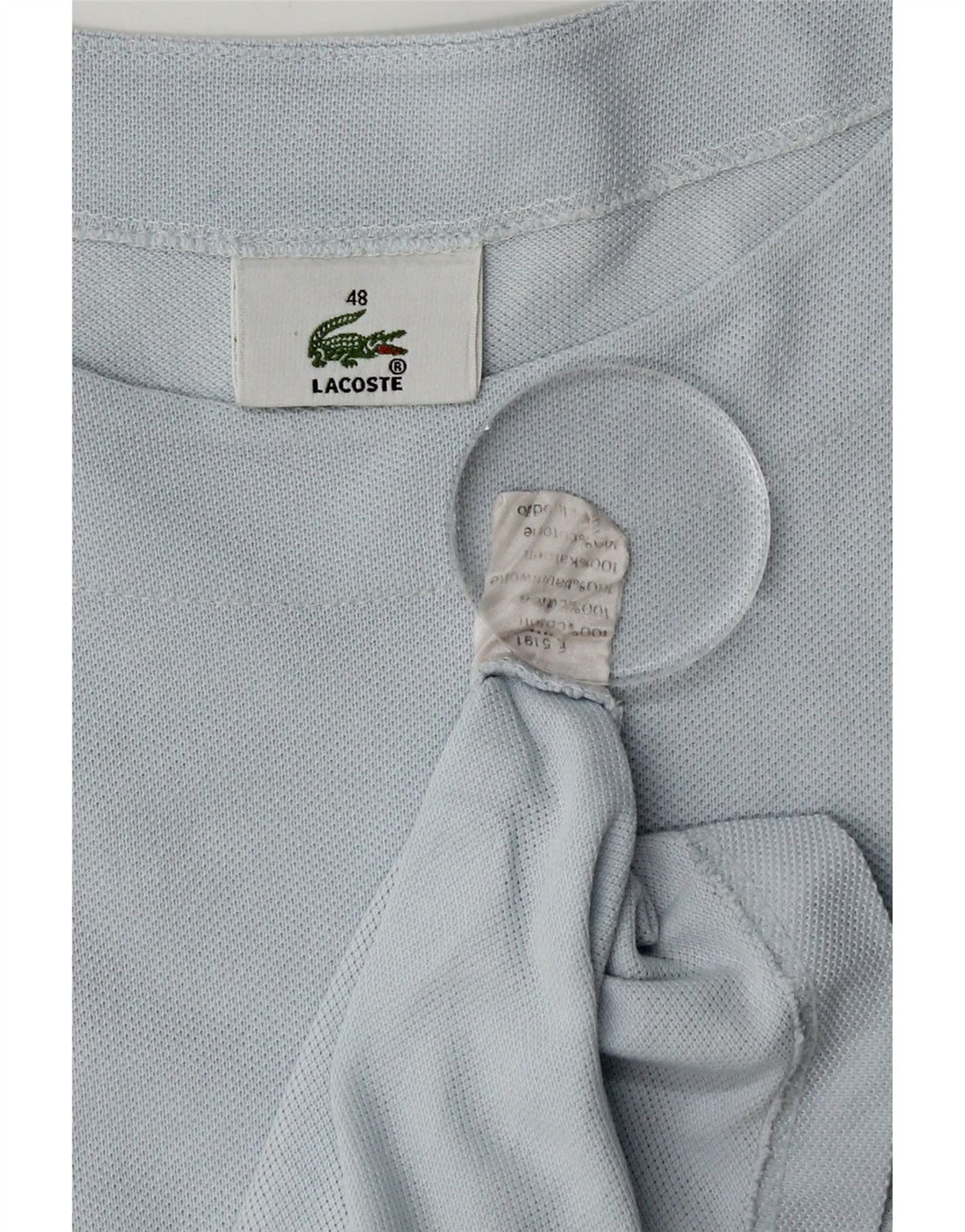 T-shirt damski Lacoste, rozmiar 48 XL, niebieska bawełna