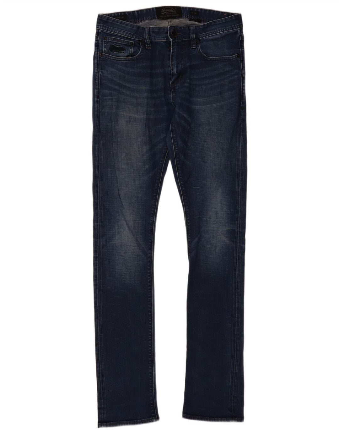 Męskie jeansy Superdry Slim W32 L36 Niebieskie, bawełniane