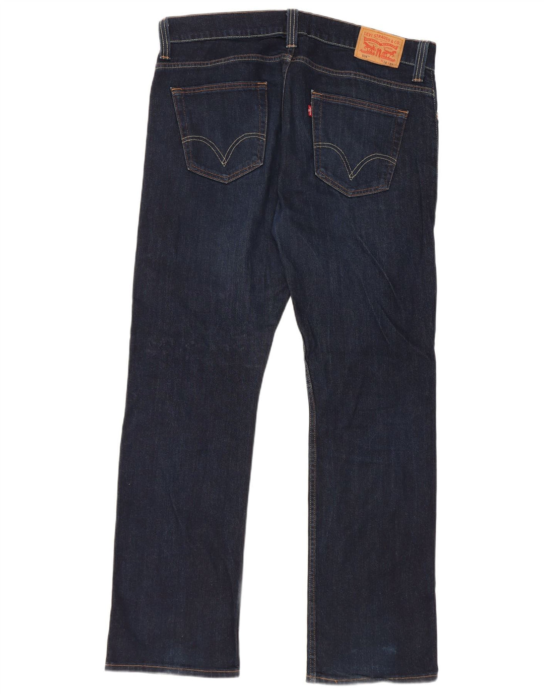 Męskie dżinsy Levi's 506 Straight W38 L32 Granatowa bawełna