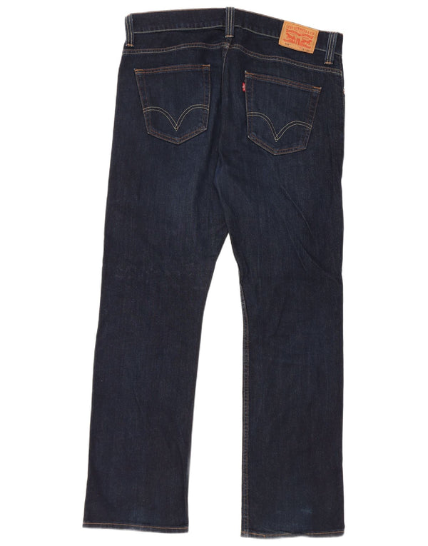 Męskie dżinsy Levi's 506 Straight W38 L32 Granatowa bawełna