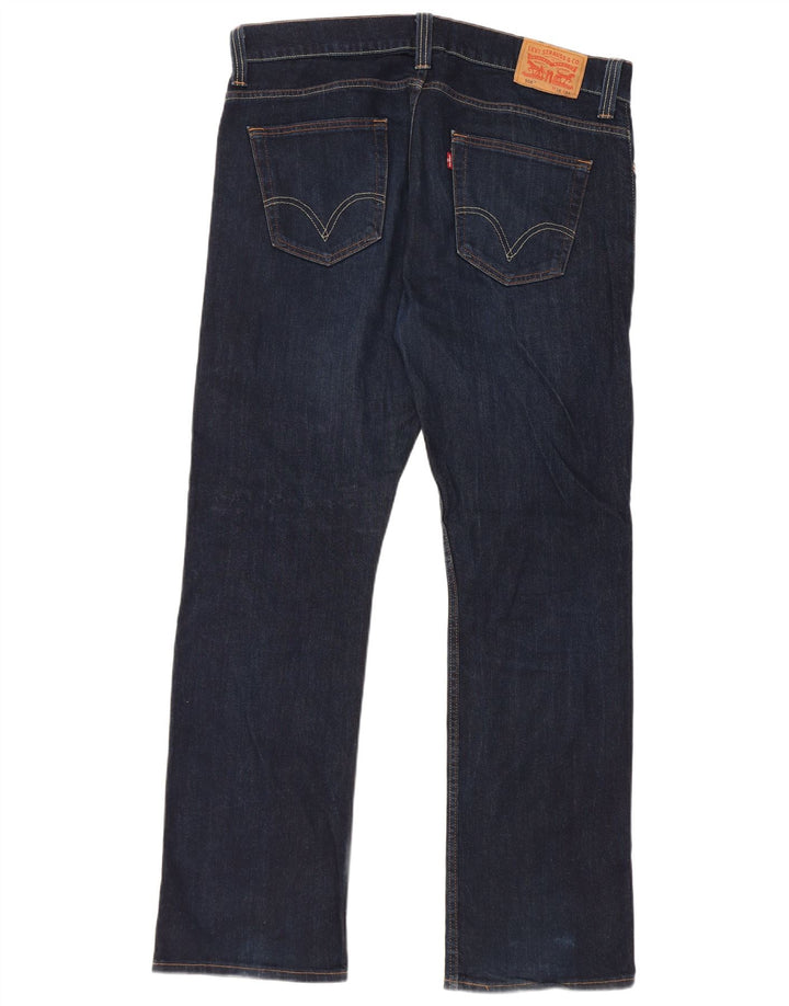 Męskie dżinsy Levi's 506 Straight W38 L32 Granatowa bawełna