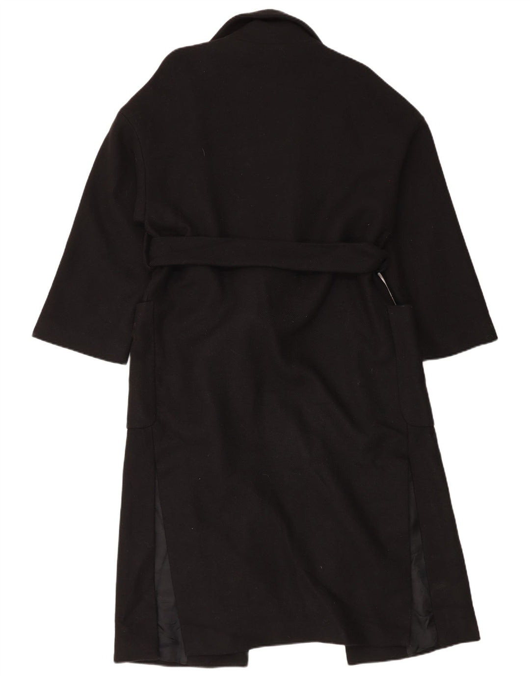 Damski płaszcz oversize Zara UK 10 Small, czarna wełna