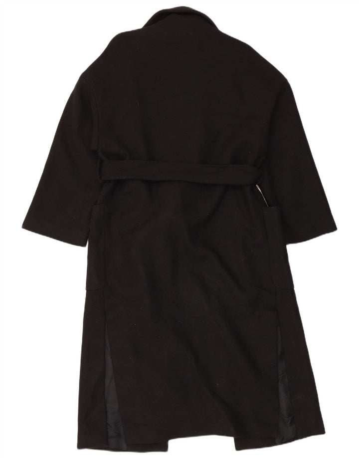 Damski płaszcz oversize Zara UK 10 Small, czarna wełna