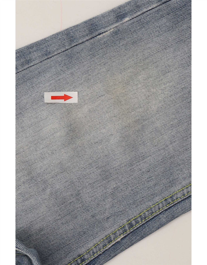 Damskie jeansy Dondup Cargo w trudnej sytuacji, przycięte W28 L24 Niebieskie