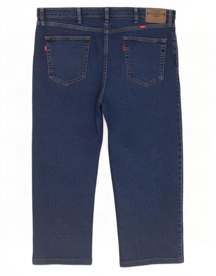 Męskie jeansy Capri Wrangler Regular Fit W40 L23 Granatowa bawełna
