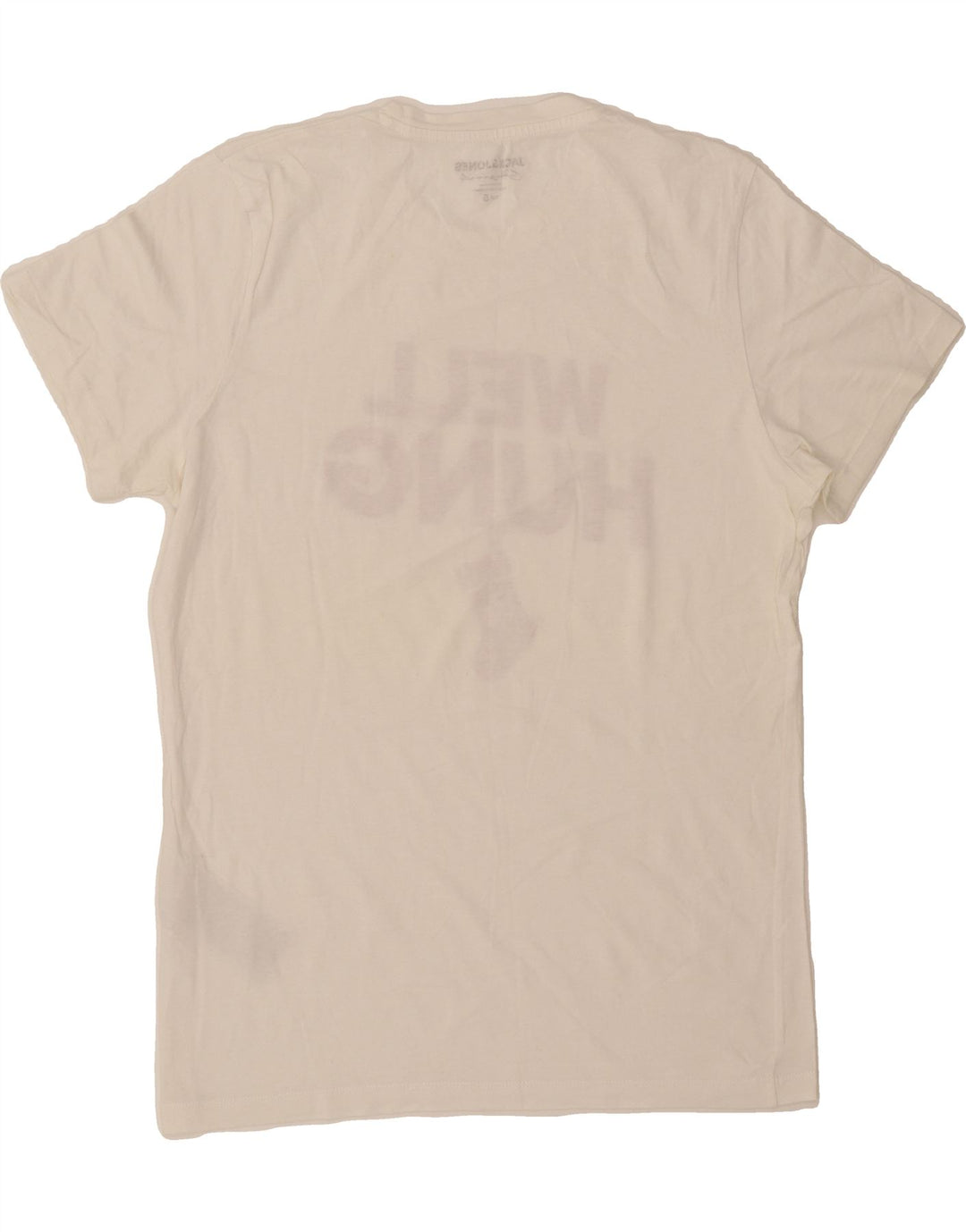 JACK & JONES Mens Graphic T-Shirt Top Small White Cotton Vintage Jack & Jones and Second-Hand Jack & Jones from Messina Hembry 