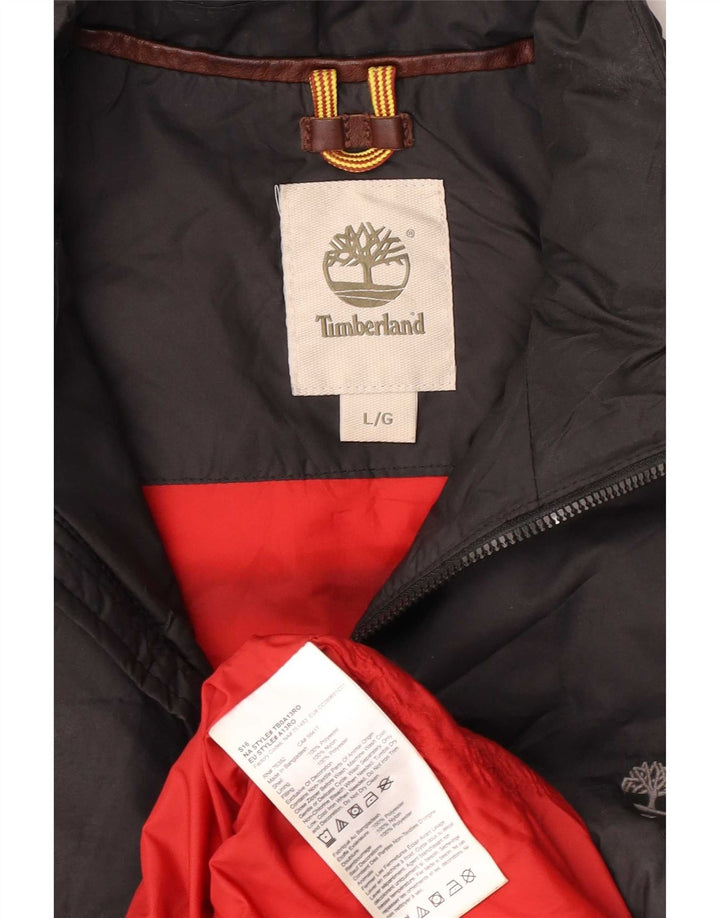 Męska wyściełana kamizelka Timberland UK 40, duża, czarna, poliester