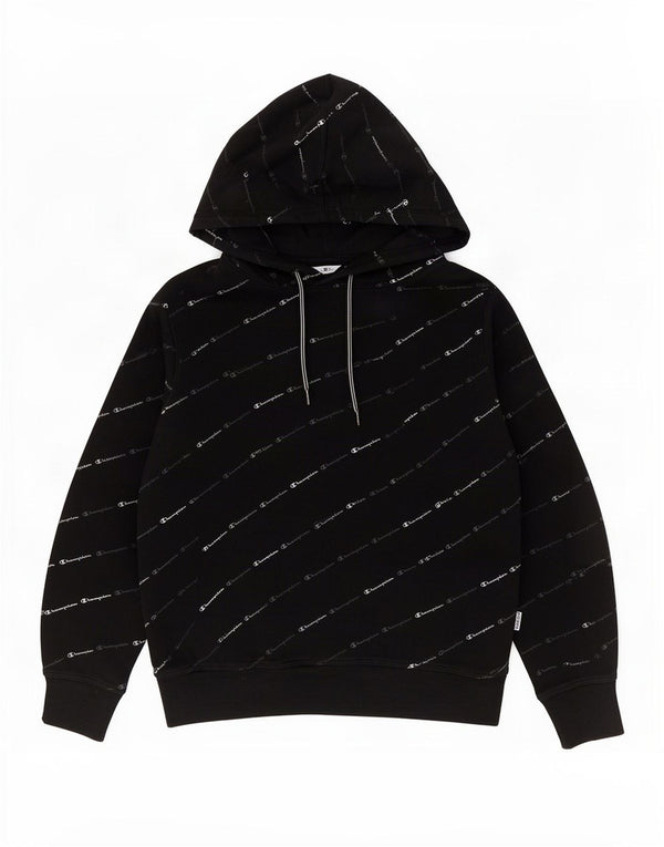 Damski sweter z kapturem Champion Graphic UK 10 Small, czarny, bawełniany