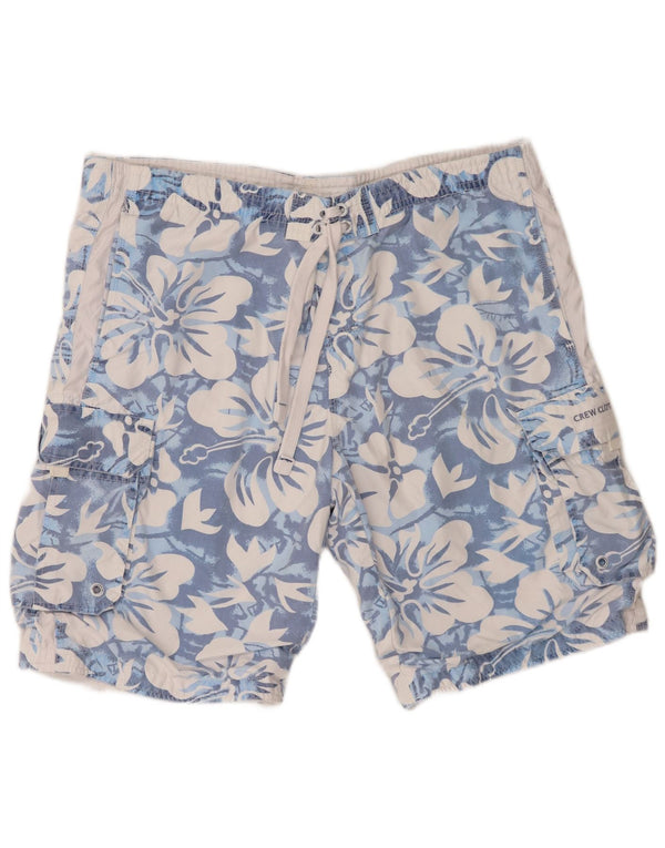 Męskie spodenki kąpielowe Crew Clothing XL W38 Niebieski kwiatowy poliester