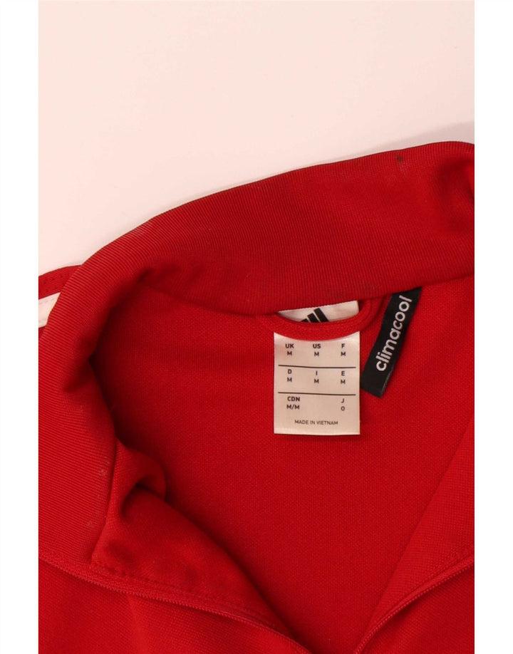 Adidas Męskie Climacool Pullover Dres Top Średni Czerwony Colorblock